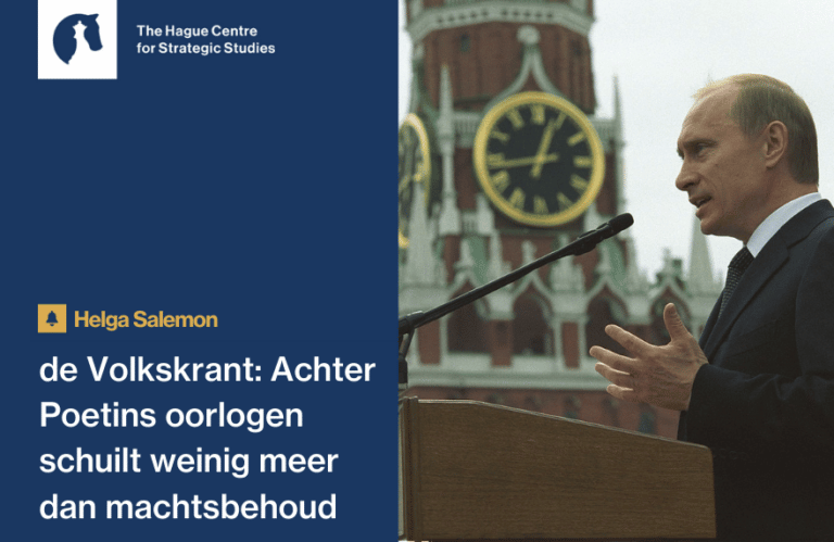 Helga Salemon in de Volkskrant: Achter Poetins oorlogen schuilt weinig