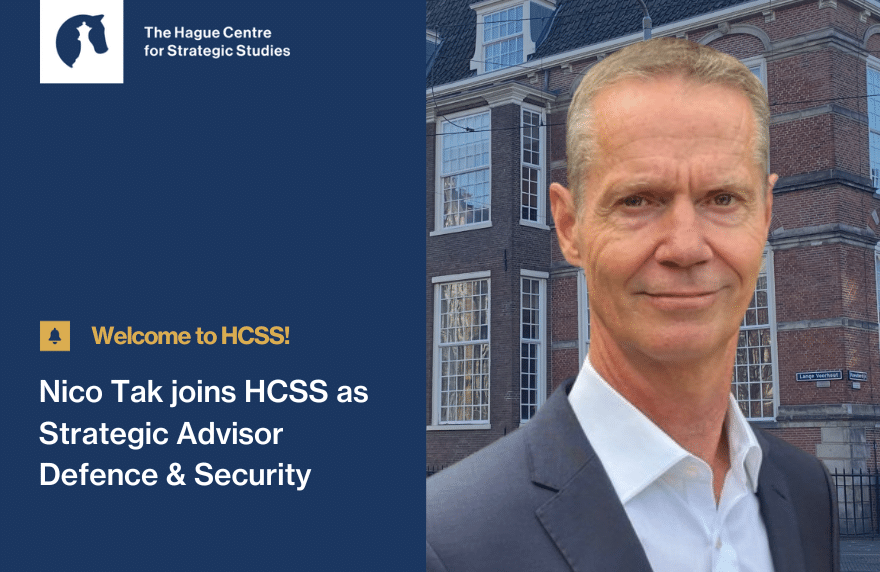 Nico Tak joins HCSS as Strategic Advisor Defence and Security - HCSS