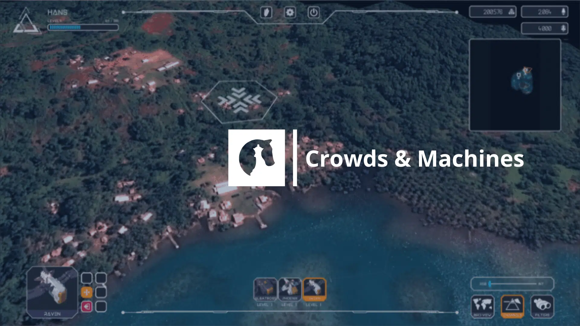 landing page Crowds & Machines