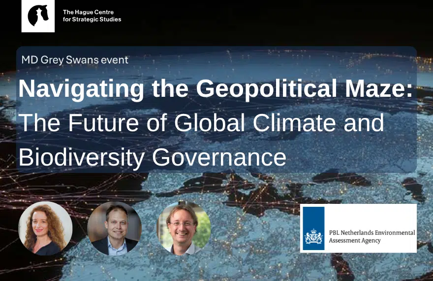 Laura Birkman PBL ‘Grey Swans’ geopolitical future of climate and biodiversity governance
