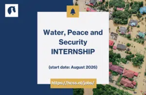 WPS Water Peace Security internship, summer 2026