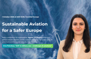 Irina Patrahau to speak on sustainable aviation fuel (SAF) for military use at Brussels conference