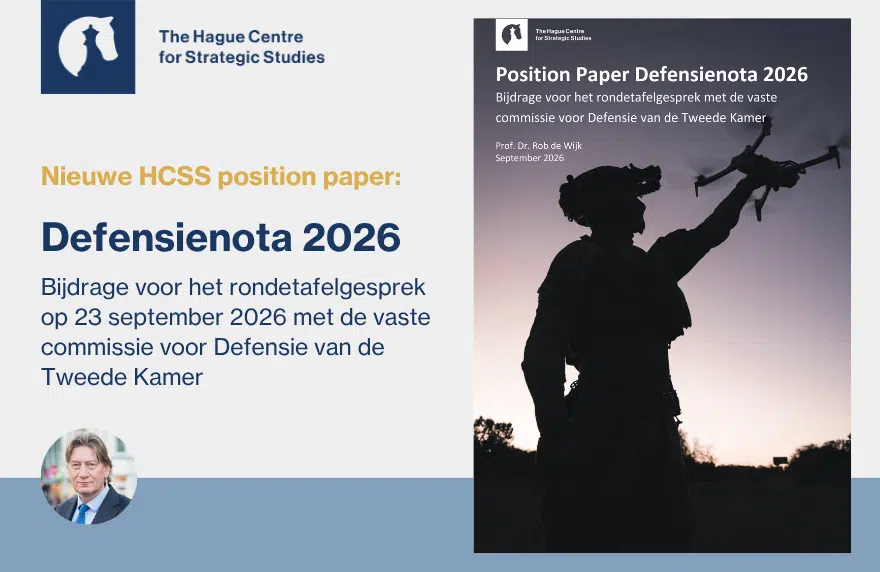 Newsletter - Position Paper Defensienota Rob de Wijk Tweede Kamer