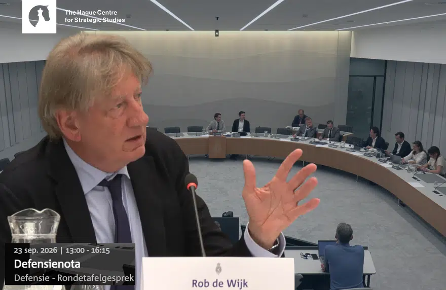 Rob de Wijk Rondetafelgesprek Tweede Kamer over de Defensienota (23 september 2026)